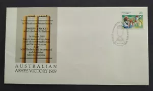1989 Australia Sports Cricket Australian Ashes Victory 1v Stamp FDC - Picture 1 of 2