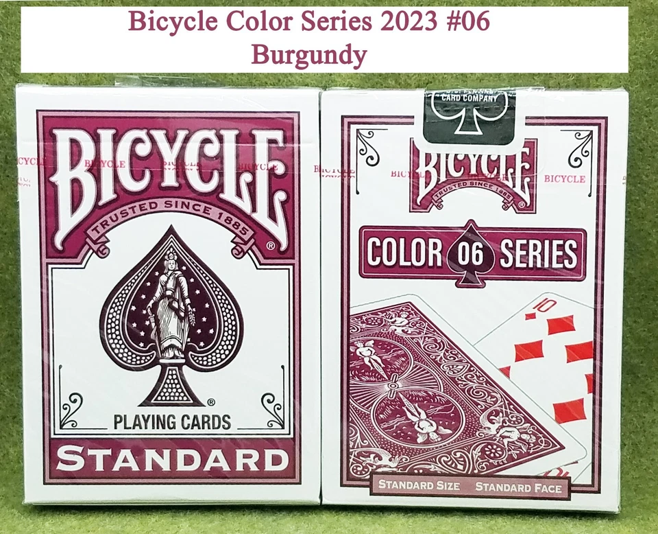 1 Baraja Bicicleta Borgoña #06 2023 Serie Color Cartas - Nuevo Foto 1 de 1