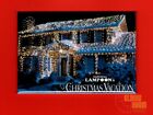Christmas Vacation house 2x3" fridge/locker magnet Griswold lights