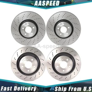 Front Rear Brake Rotors For Mercedes-Benz SL550 2015 2014 2013 Brembo - Picture 1 of 12