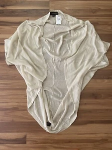 New Lane Bryant Cream/Beige Soft Lightweight Long Open Front Cardigan Sz 26/28 - Picture 1 of 6