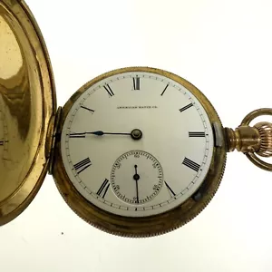 Antiguo Waltham W.W.Co. Reloj Bolsillo Años 18 15J (1876-1877) - Estuche Cazador - Raro - Imagen 1 de 8