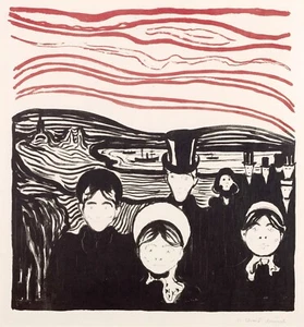 Edvard Munch : Anxiety : Archival Quality Art Print - Picture 1 of 2