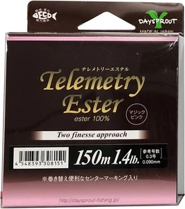 Línea de éster de telemetría Daysprout 150 m #0,3 (1,4 lb) rosa mágico - Imagen 1 de 3