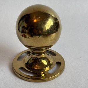 3" BRASS bed ball finial post cannon frame rail antique vintage - Picture 1 of 5