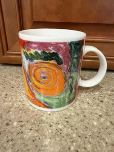 Chaleur "Wo ist mein Kaffee?" Keramiktasse von Dan May bunt abstrakt *RAR* - Bild 1 von 8