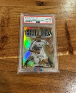 Roberto Carlos 2021-22 Topps Finest UCL Centurions Gold Refractor/50 PSA 10 Gem - Imagen 1 de 2