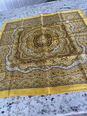 BONITA BUFANDA VINTAGE 25X25 100% ACETATO HECHA EN JAPÓN Foto 1 de 4