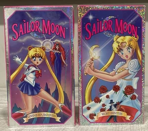 Sailor Moon VHS LOT Good Queen Bad Queen, Secret Identities Video Cassettes 1995 - Picture 1 of 5