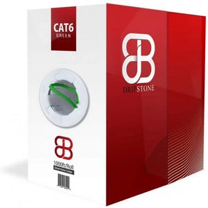 Cavo Ethernet UTP solido CAT6 1000Ft 23AWG RJ45 - cavo di rete verde - Foto 1 di 3