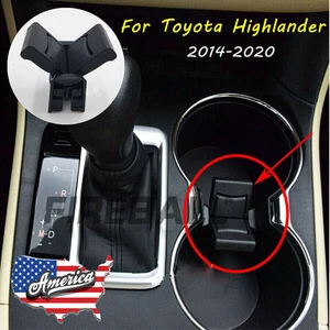 for Toyota Highlander 2014-20 Center Console Cup Holder Insert Divider Upgrade - Foto 1 di 7