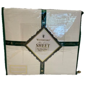Waterford Bed Linens Castleroche DUAL King Fitted Sheet Fits 2 Twin Mattresses - Picture 1 of 10