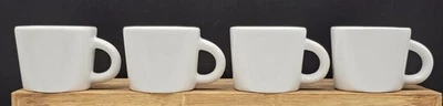 Set of 4 Gibson Elite White Ceramic  Espresso Cups - Image 1 of 4
