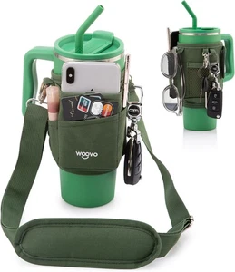 Portabotellas de agua con correa para Stanley 40 oz con bolsillo para teléfono - Imagen 1 de 7