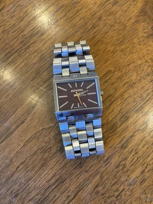 RARE! Nixon The Ticket "Golden" Stainless Steel Walnut Wood Face - image 1 of 4