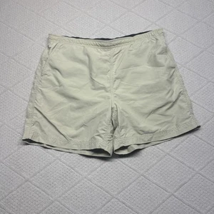LL Bean Shorts Men's Medium Beige Nylon Drawstring Mesh Lined Hiking Swimming A4 - Picture 1 of 8