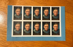Briefmarken USA - 2023 SC#5821 - Ruth Bader Ginsburg Forever Stamps - 10er Bogen postfrisch - Bild 1 von 2