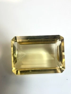 Scapolite Yellow Large Emerald Cut 10ct. - Image 1 of 4
