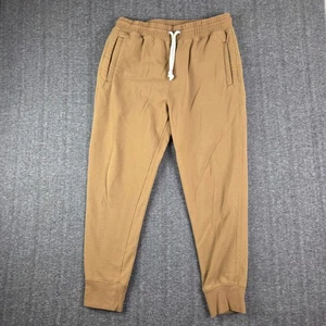 The North Face Joggers Sweatpants Men L Khaki Lounge Drawstring Pockets Tan - Picture 1 of 10