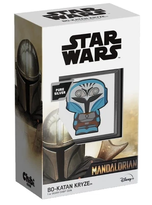 Moneda de plata Niue Star Wars Bo-Katan Kryze Chibi 2023 1 oz Foto 1 de 4