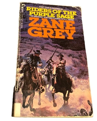 Zane Grey Riders of The Purple Sage - книга в мягкой обложке 1980 1-е издание вестерн роман - Изображение 1 из 4