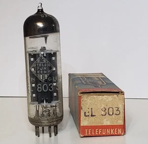 1 x Telefunken EL803 S, Black Plate, Diamond Bottom, Germany - Picture 1 of 9