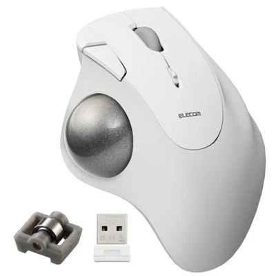 ELECOM Ergonomic Comfort Design Trackball IST Wireless 2.4GHz Connect - Image 1 of 4