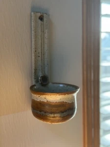 Soporte para plantas fuente de agua de cerámica artística esmalte rústico artesano - Imagen 1 de 3