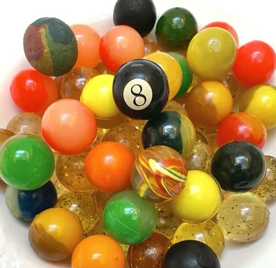 (63) Vintage 1970s JAPAN SUPERBALL Gum Vending Machine Prize Glitter SUPER BALL - Image 1 of 4