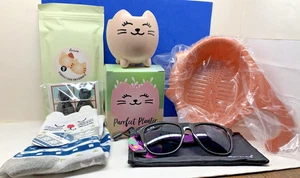 CAT LADY NEW 6 Piece Gift Set - Purrfect Planter/Snow Kitty Socks + 4 more!! - Picture 1 of 14