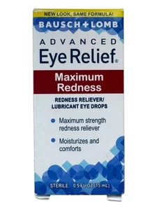 Bausch + Lomb Advanced Eye Relief Maximum Redness Drops - 0.5 oz - Ex: 11/26 - Picture 1 of 6