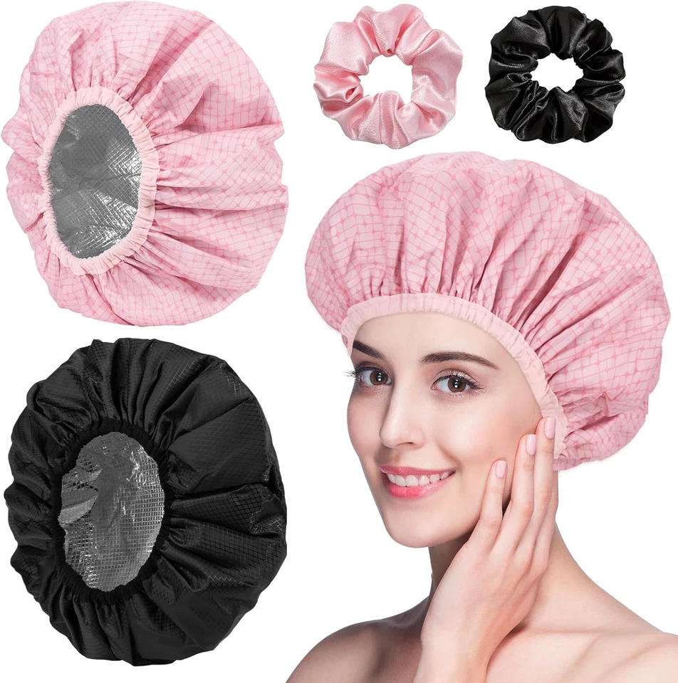 2 Pièces Bonnet Chauffant Pour Soins En Profondeur, Bonnet Auto Chauffante Pour  - Photo 1/4