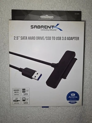 Sabrent 2.5“ Sata Hard Drive / SSD to USB 3.0 Adapter - wie neu - Bild 1 von 4