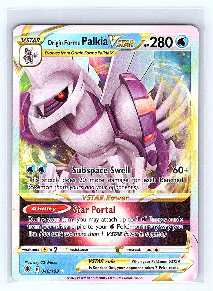 SWSH10: Astral Radiance #040/189 Origin Forme Palkia VSTAR - Image 1 of 1
