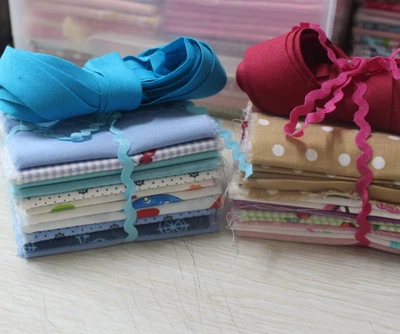 stoff paket patchwork baumwolle  ca 1,00 x1,40 m mit Einfassband - Bild 1 von 4