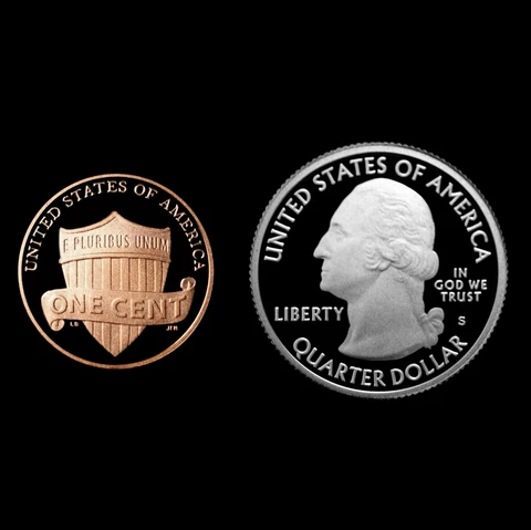 2013 S Lincoln Shield Penny & White Mountain NH ATB ~ Mint Proof ~ Two Coin Set Cover