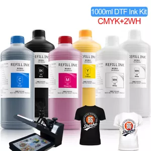 1000ML*6 DTF Ink For Epson L1800 R1390 P800 P600 P400 XP600 4720 I3200 Printer - Picture 1 of 7