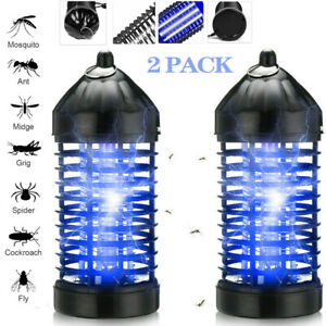 Electric Fly Bug Zapper Mosquito Insect Killer LED Light Trap Pest Control 2PACK