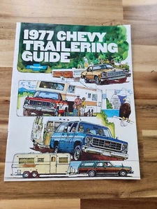 1977 Chevrolet trailering trailer towing pickup truck Suburban sales brochure - Picture 1 of 5
