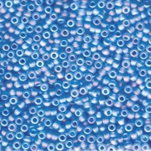 Miyuki Size 8 Seed Beads Matte Transparent Light Blue 10 Grams - Picture 1 of 1