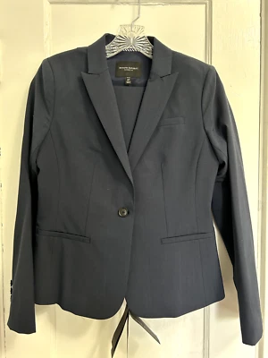 Traje Pantalón Banana Republic Nuevo con Etiquetas Azul Marino Lana Italiana Talla 4P Foto 1 de 4