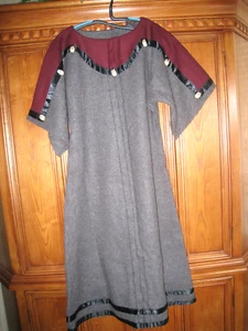 Vintage lange Wolldecke Kleid & Gamaschen Gr. L Mountain Man Rendezvous - Bild 1 von 10