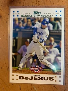 2007 Topps Opening Day Gold (#'d/2007) ~~ #162 David DeJesus - Picture 1 of 1