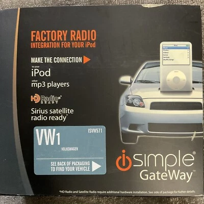 iSimple ISVW571 2006-2009 Volkswagen Jetta Iphone iPod Radio Aux Factory Radio - Image 1 of 3