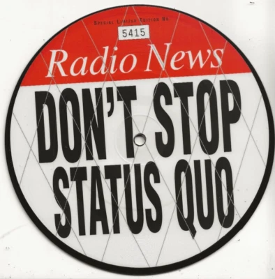 STATUS QUO DON'T STOP RARE UNPLAYED PICTURE DISC VINYL SINGLE, BRAND NEW, MINT - Image 1 of 2