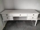Vintage Stag Minstrel Dressing Table Console - Handpainted Chalk White