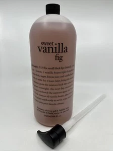 Philosophy Sweet Vanilla Fig Shampoo Shower Gel & Bubble Bath 64 Oz. w/ Pump - Picture 1 of 5