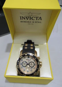 INVICTA Men's Pro Diver Analog Display Swiss Quartz Black Watch, Model #17566 - Picture 1 of 9