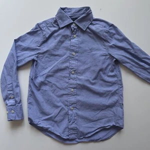 POLO Ralph Lauren Kids Long Sleeve Dress Shirt Button Up Boys 6 Slim Fit Blue - Picture 1 of 11
