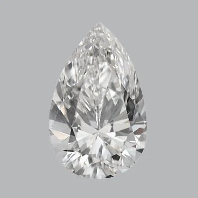 IGI Certified 0.4ct H/VVS2 Clarity Pear Cut Lab Grown CVD Diamond For Rings - Image 1 of 4